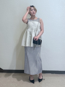 「FREE'S MART（フリーズマート）のアイテム（パンプス）」を使った、17mfmさん（レディース・158cm）の夏コーディネート