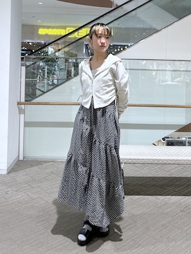 「FREE'S MART（フリーズマート）のアイテム」を使った、17mfmさん（レディース・158cm）の春コーディネート