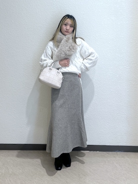 「FREE'S MART（フリーズマート）のアイテム（シューズ）」を使った、17mfmさん（レディース・158cm）の冬コーディネート