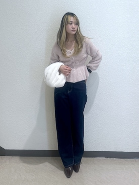 「FREE'S MART（フリーズマート）のアイテム（シューズ）」を使った、17mfmさん（レディース・158cm）の冬コーディネート