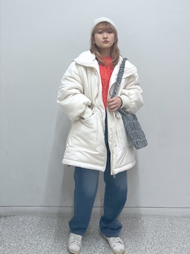 「FREE'S MART（フリーズマート）のアイテム（その他アウター）」を使った、17mfmさん（レディース・158cm）の秋コーディネート