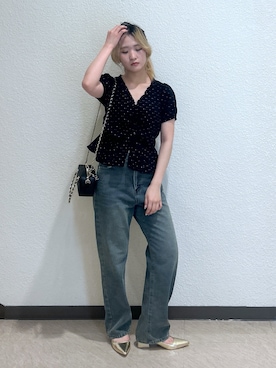 「FREE'S MART（フリーズマート）のアイテム（パンプス）」を使った、17mfmさん（レディース・158cm）の夏コーディネート