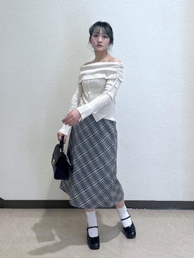 「FREE'S MART（フリーズマート）のアイテム（トートバッグ）」を使った、17mfmさん（レディース・158cm）の秋コーディネート