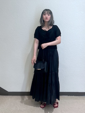 「アイテム（スカート）」を使った、17mfmさん（レディース・158cm）の夏コーディネート