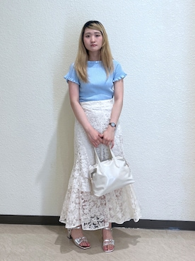 「FREE'S MART（フリーズマート）のアイテム」を使った、17mfmさん（骨格ナチュラル・レディース・158cm）の夏コーディネート