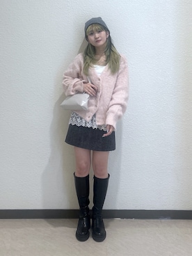 「おでかけコーデ」｜「アイテム（ニットキャップ/ビーニー）」を使った、17mfmさん（レディース・158cm）の秋コーディネート