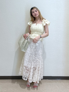 「FREE'S MART（フリーズマート）のアイテム」を使った、17mfmさん（骨格ナチュラル・レディース・158cm）の夏コーディネート