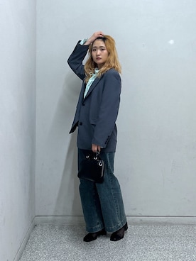 「FREE'S MART（フリーズマート）のアイテム（ジャケット/アウター）」を使った、17mfmさん（骨格ナチュラル・レディース・158cm）の冬コーディネート