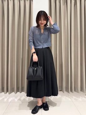 「アイテム（スリッポン）」を使った、おはねさん（レディース・168cm）の夏コーディネート