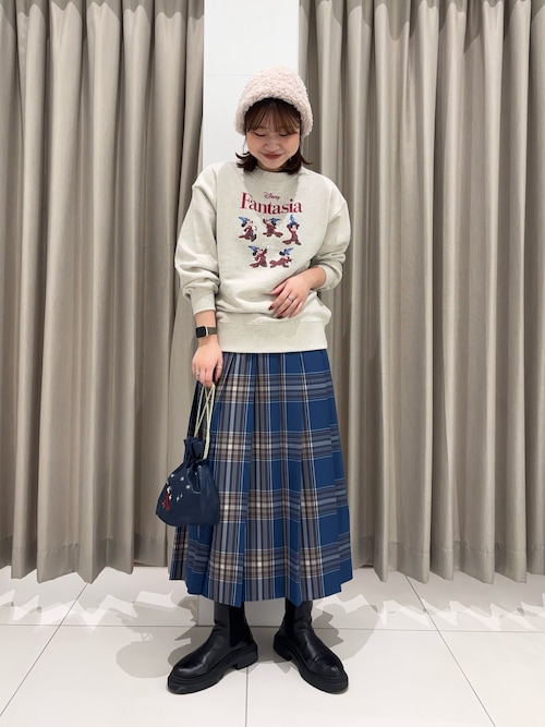 チェックプリーツスカート