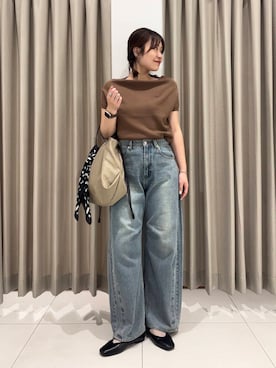「イエベ」｜「アイテム（財布/小物）」を使った、おはねさん（レディース・168cm）の夏コーディネート