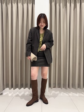 「アイテム（その他アウター）」を使った、おはねさん（レディース・168cm）の秋コーディネート