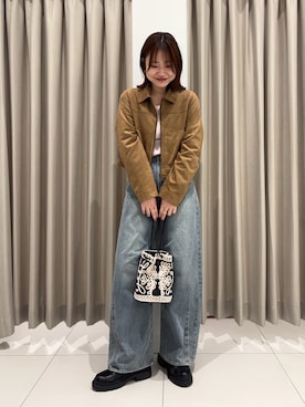 「アイテム（その他アウター）」を使った、おはねさん（レディース・168cm）の秋コーディネート