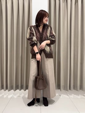 「アイテム（雑貨/ホビー）」を使った、おはねさん（レディース・168cm）の秋コーディネート