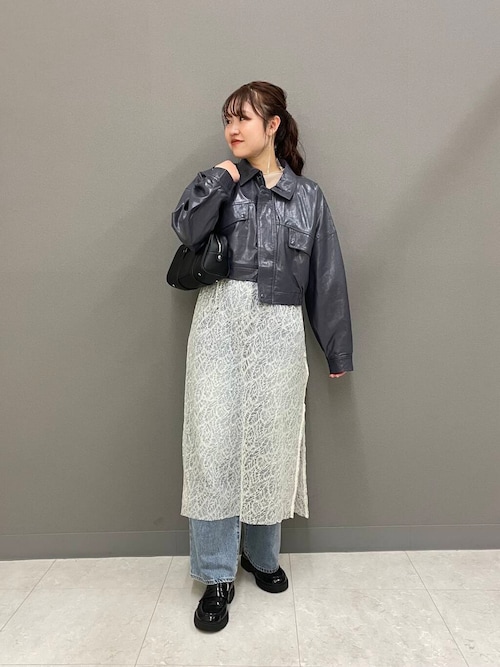 セール】クロップドレザーライクブルゾン（ブルゾン）｜SENSE OF