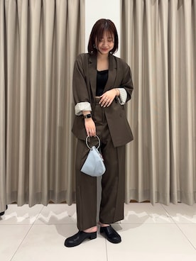 「アイテム（スリッポン）」を使った、おはねさん（レディース・168cm）の夏コーディネート