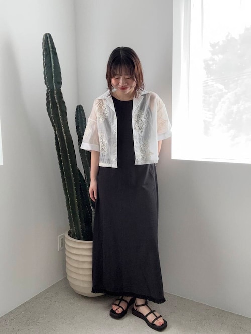 セール】インドシシュウクロップドシャツ（シャツ/ブラウス