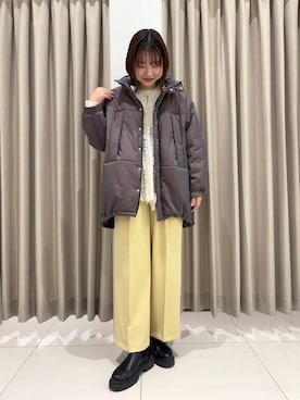 「SENSE OF PLACE by URBAN RESEARCH（センスオブプレイスバイアーバンリサーチ）のジャガードドッキングセーター（ニット/セーター）」を使った、おはねさん（レディース・168cm）の冬コーディネート