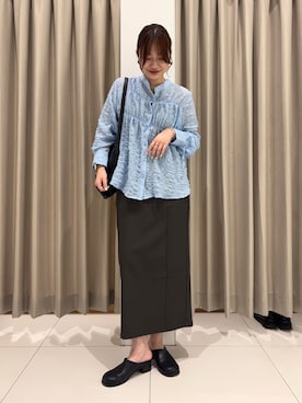 「アイテム（スリッポン）」を使った、おはねさん（レディース・168cm）の夏コーディネート