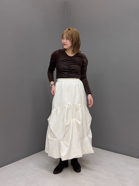「SENSE OF PLACE by URBAN RESEARCH（センスオブプレイスバイアーバンリサーチ）のアイテム（Tシャツ/カットソー）」を使った、おはねさん（レディース・168cm）の秋コーディネート