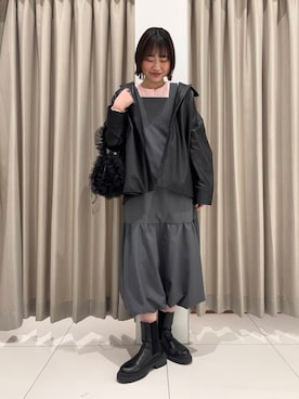 「SENSE OF PLACE by URBAN RESEARCH（センスオブプレイスバイアーバンリサーチ）のアイテム（その他アウター）」を使った、おはねさん（レディース・168cm）の冬コーディネート