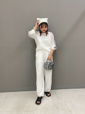 「イエベ」｜「アイテム（その他トップス）」を使った、おはねさん（レディース・168cm）の夏コーディネート