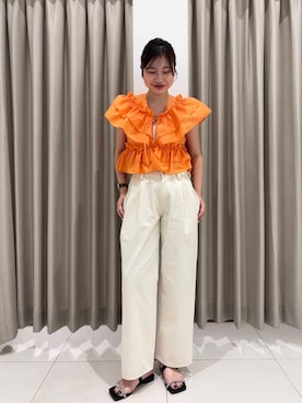 「イエベ」｜おはねさん（レディース・168cm）の夏コーディネート