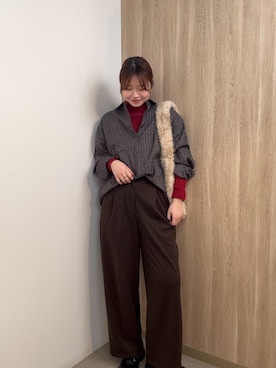 「SENSEOFPLACE」｜おはねさん（レディース・168cm）の秋コーディネート