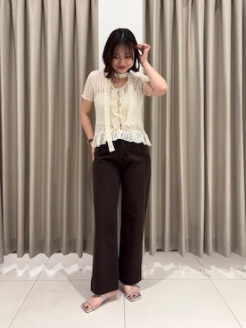 「SENSE OF PLACE by URBAN RESEARCH（センスオブプレイスバイアーバンリサーチ）のアイテム（サンダル）」を使った、おはねさん（レディース・168cm）の夏コーディネート