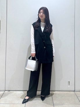 「BARNYARDSTORM（バンヤードストーム）のBARNYARDSTORM / メタルチョーカー（チョーカー）」を使った、AZUさん（レディース・164cm）の冬コーディネート