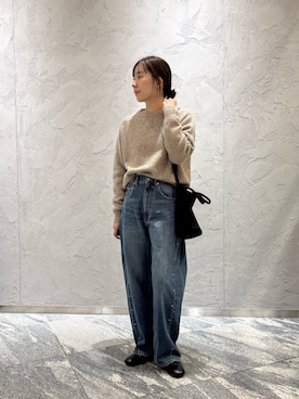 「URBAN RESEARCH（アーバンリサーチ）のアイテム（ニット/セーター）」を使った、rieさん（レディース・164cm）の秋コーディネート