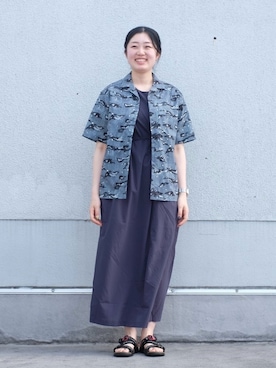 「Snow Peak（スノーピーク）のアイテム（ワンピース/ドレス）」を使った、Shiho Watanabeさん（レディース・164cm）の春コーディネート