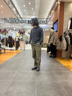 「KLEMAN（クレマン）のアイテム」を使った、アライさん（メンズ・180cm）の秋コーディネート