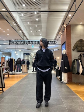 「春スタイリング」｜アライさん（メンズ・180cm）の冬コーディネート