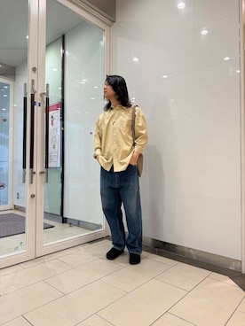 「春スタイリング」｜アライさん（メンズ・180cm）の春コーディネート