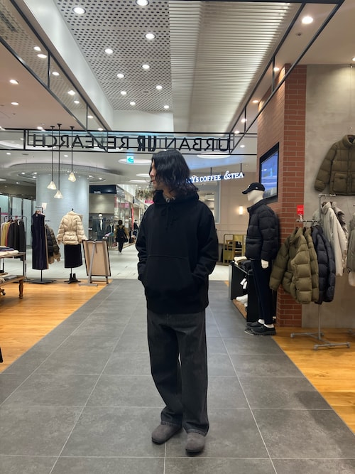 オンブレーネルシャツ