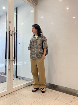 「春スタイリング」｜アライさん（メンズ・180cm）の春コーディネート