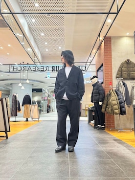 「春スタイリング」｜アライさん（メンズ・180cm）の冬コーディネート