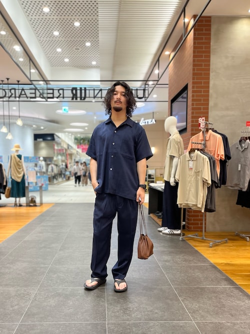 URBAN RESEARCH シャツ 「UR TECH DRYLUXE」リネンライク