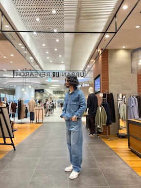 「URBAN RESEARCH（アーバンリサーチ）のアイテム（デニムジャケット）」を使った、アライさん（メンズ・180cm）の夏コーディネート