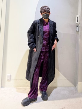 「アイテム（チェスターコート）」を使った、Desigual銀座STAFFさん（レディース・160cm）の秋コーディネート