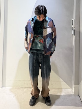 「アイテム（チェスターコート）」を使った、Desigual銀座STAFFさん（レディース・166cm）の冬コーディネート