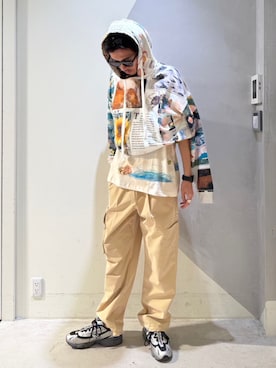 「アイテム（スウェット）」を使った、Desigual銀座STAFFさん（メンズ・179cm）の夏コーディネート