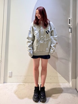 「PAGEBOY（ページボーイ）のアイテム」を使った、Desigual銀座STAFFさん（レディース・166cm）の秋コーディネート