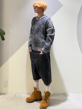 「Desigual（デシグアル）のアイテム（パンツ）」を使った、Desigual銀座STAFFさん（メンズ・180cm）の秋コーディネート