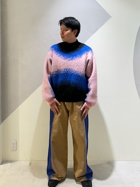 「Desigual（デシグアル）のアイテム（パンツ）」を使った、Desigual銀座STAFFさん（メンズ・177cm）の秋コーディネート