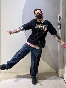 「アイテム（財布/小物）」を使った、Desigual銀座STAFFさん（レディース・155cm）の秋コーディネート