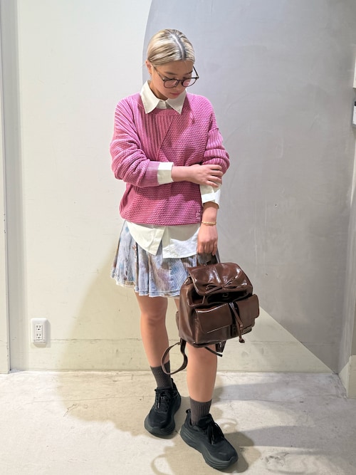 Desigual デイバック リュック リボンディテール小型レザー