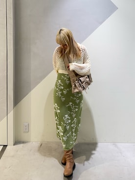 「Desigual」｜「アイテム（ワンピース/ドレス）」を使った、Desigual銀座STAFFさん（レディース・160cm）の春コーディネート