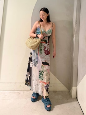 「リゾートスタイル」｜Desigual銀座STAFFさん（レディース・166cm）の夏コーディネート